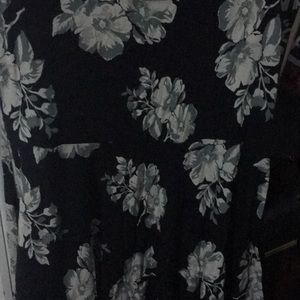 Black floral dress